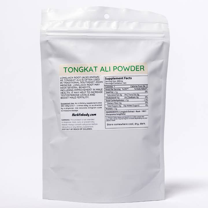 Herb To Body - Wholesale Protein/Superfood Powder - Tongkat Ali Powder - Longjack - Eurycoma Longifoloa 4oz