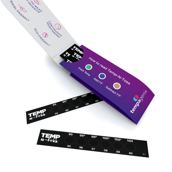 Tempagenix, LLC. - Wholesale Thermometer - Temp-N-Toss voorhoofdthermometerstrips voor eenmalig gebruik - (6ct.)3
