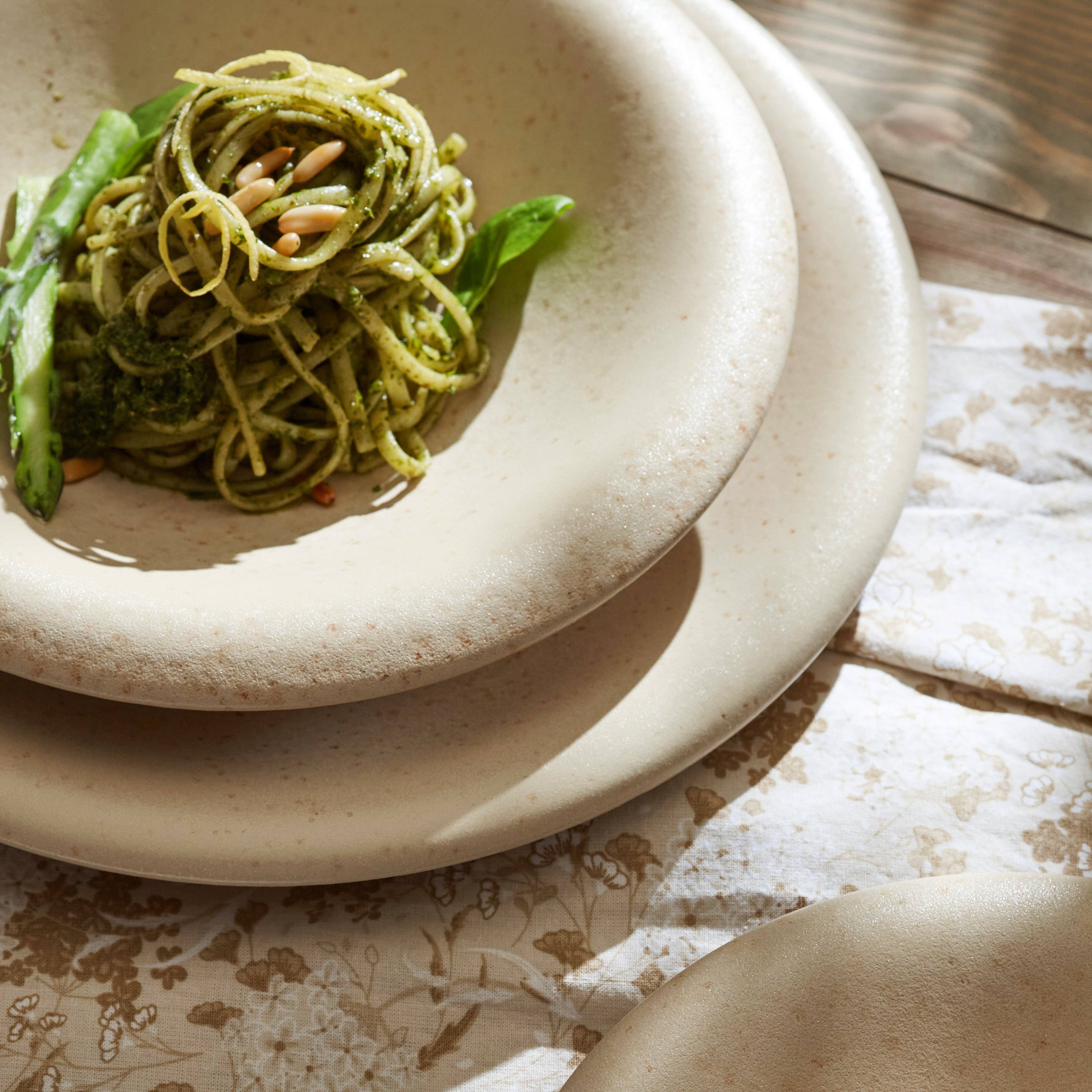 Stone  Lain - Wholesale Dinnerware Set - Aro Stoneware Dinnerware Set - Cream Matte - Crafted in Portugal - Scratch Resistant9