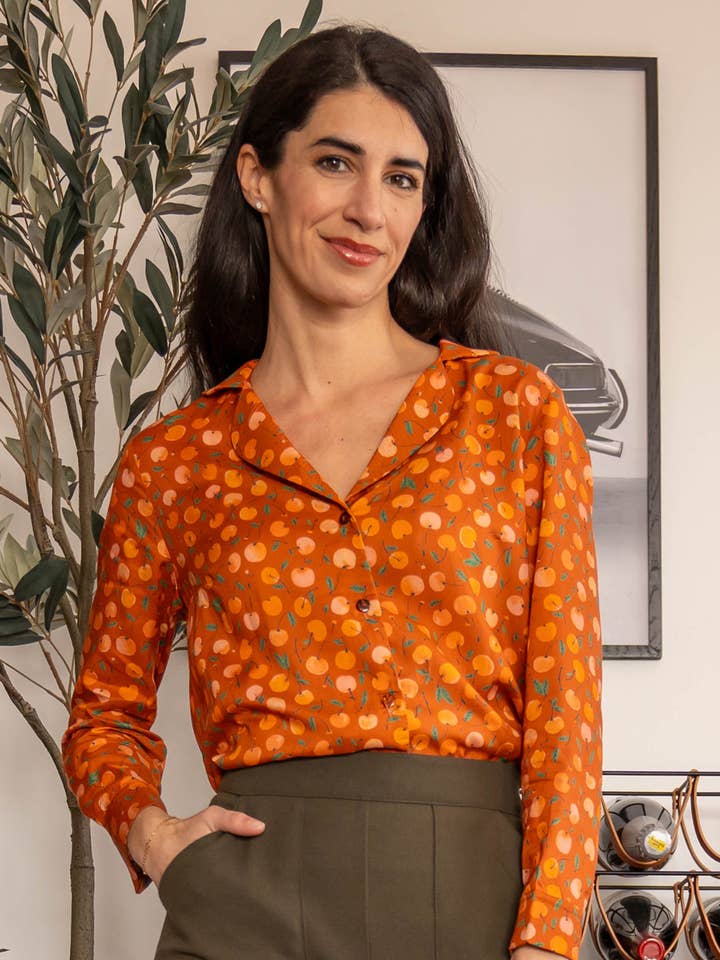 Cruz 3/4 bluse (andre farver) for engroshandel hos Meemoza