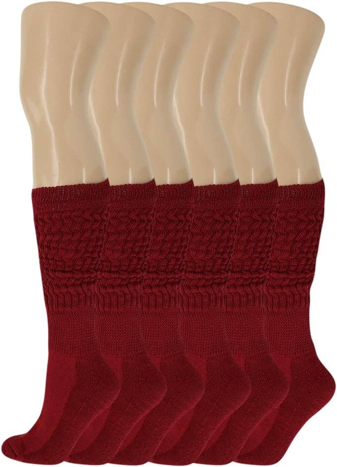 Mars Outlet Store LLC - Wholesale Socks - Women's - 120 Pairs Extra Long Heavy Slouch Cotton Socks, Size 5-1023