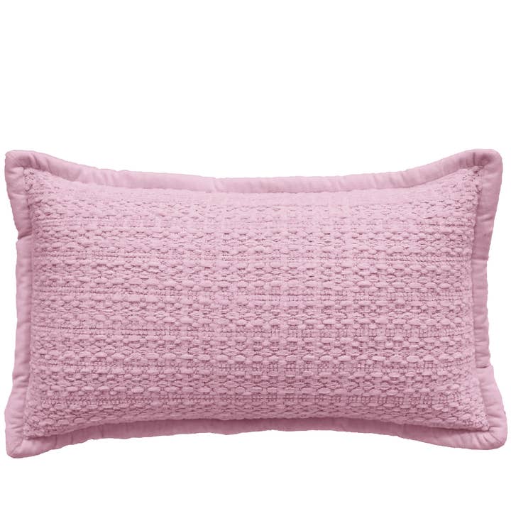 Coussin Texturé en Nid d'Abeille Tissé à la Main Vibhsa – 14"x24" pour la vente par Vibhsa