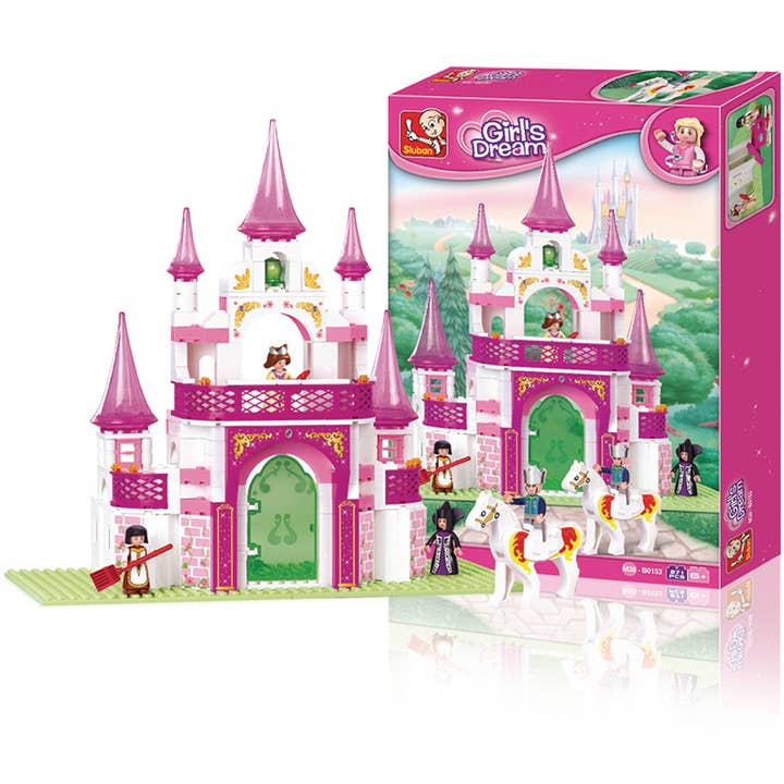 Texas Toy Distribution - Wholesale Building Set - Kids - Girls Dream Palace Building Brick Kit (271 Pcs)