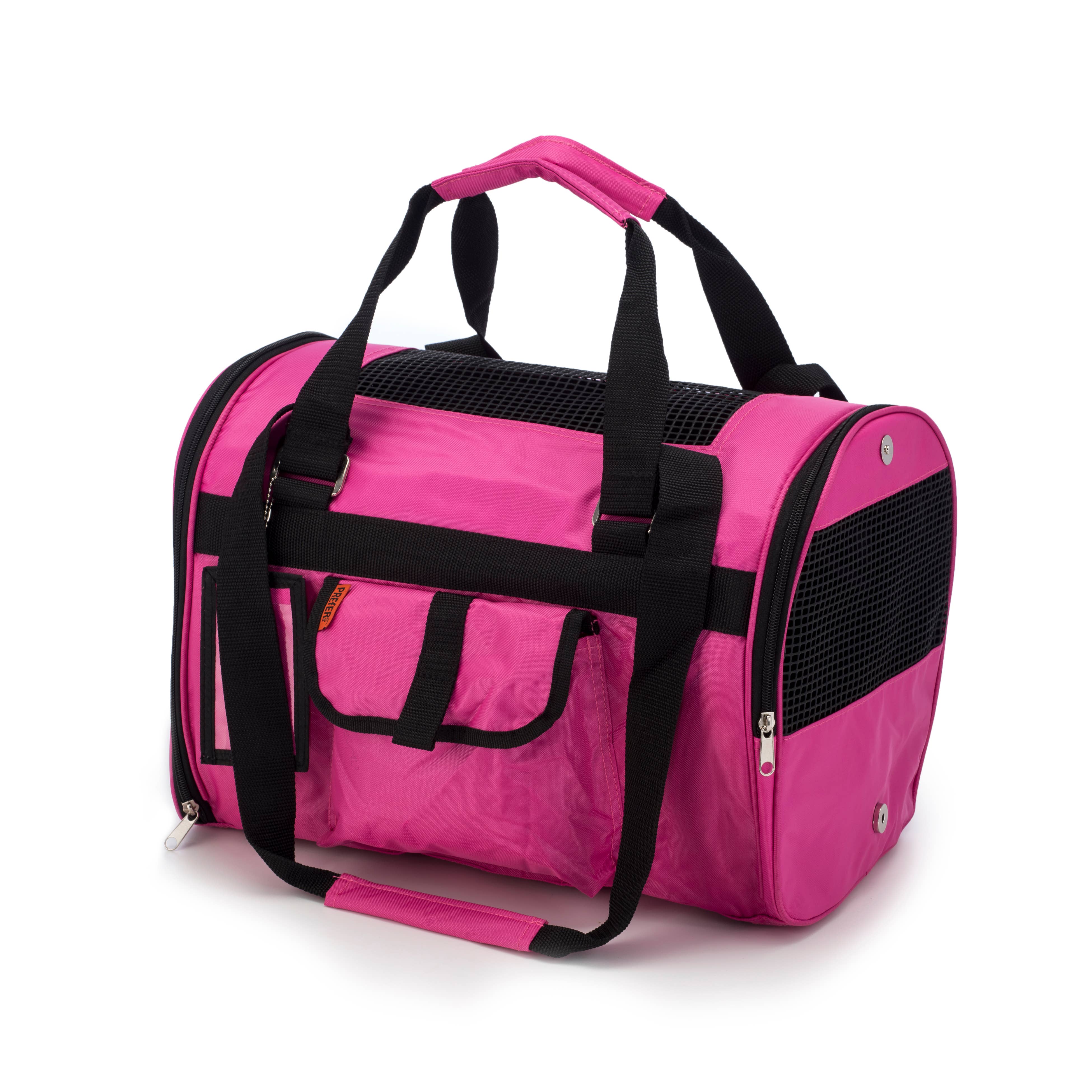 Prefer Pets Travel Gear - Vente Caisse de transport – chat et chien - Porte-Jet - Fuchsia1