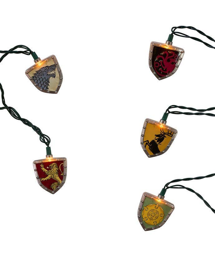 Kurt S. Adler, Inc. - Wholesale Ornament Set - UL 10 Light Game of Thrones Shield Light Set2