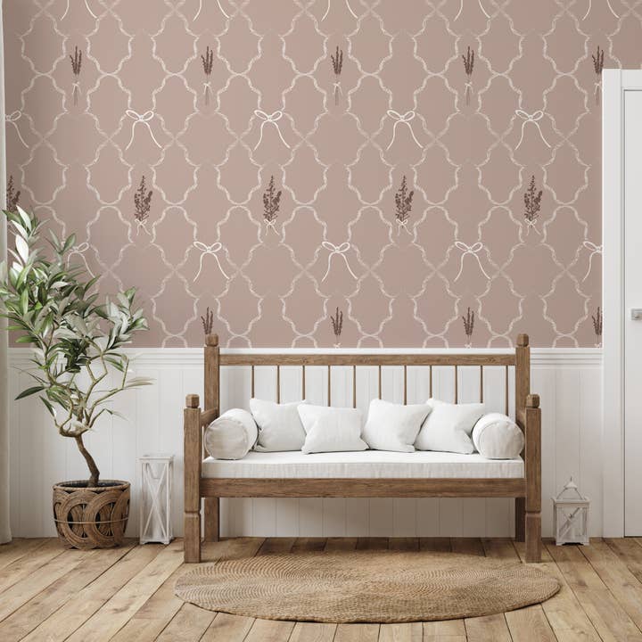 Livingston Wallpaper by Rusky Rose by Amy for wholesale by Loomwell Home Goods