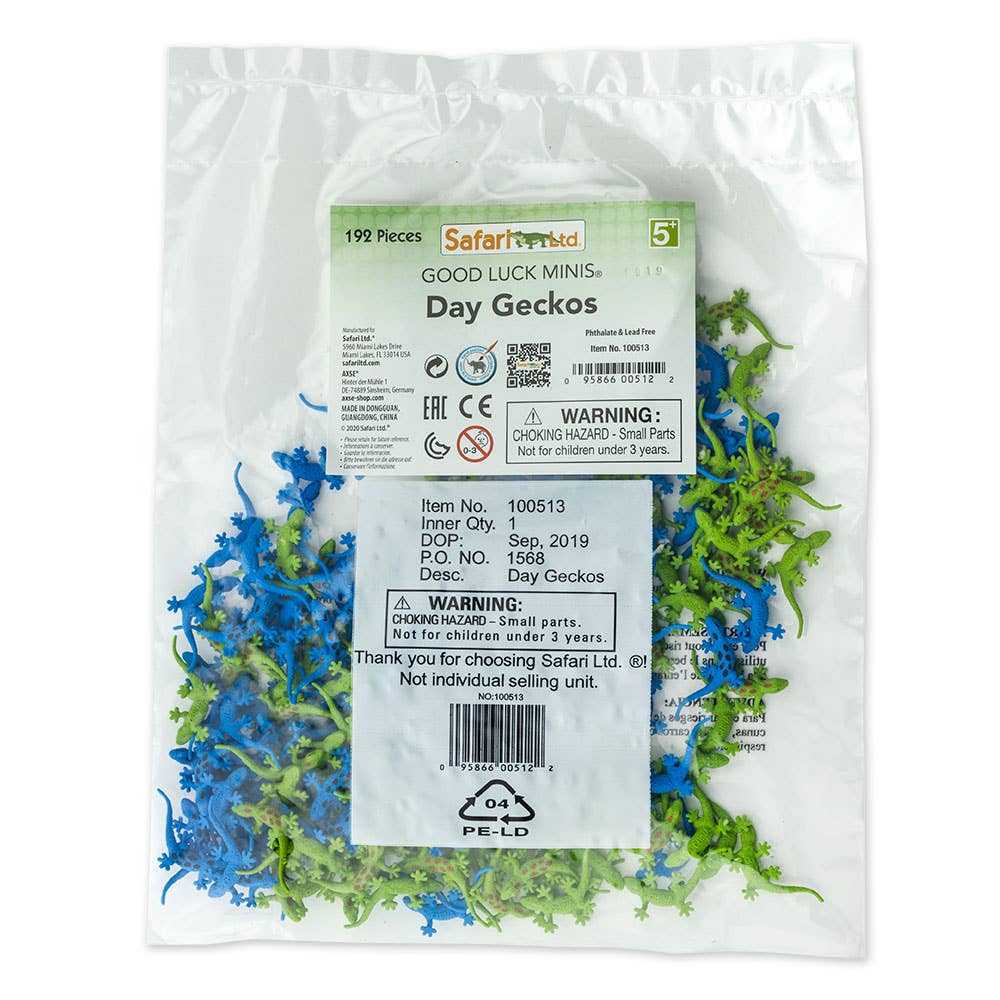 Safari Ltd. - Wholesale Figurine Toy - Kids - Day Geckos (2 Color Pack)  - Good Luck Minis® - 1005133
