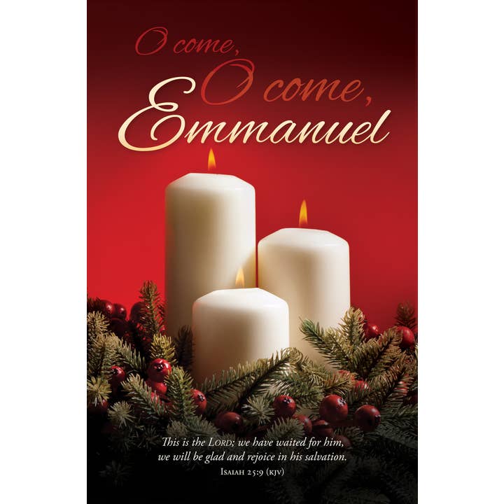 Warner Press - Wholesale Stationery/Notecard Set - Bulletin - Christmas - O come, O come, Emmanuel