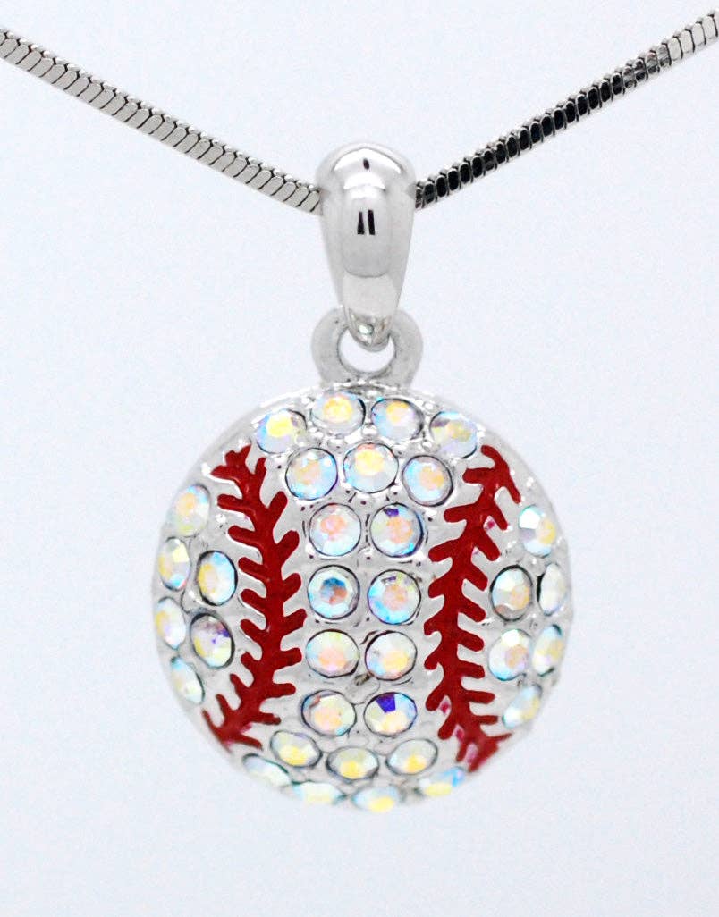 Fan Star Jewelry - Wholesale Pendant/Charm Necklace - Baseball/Softball Crystal Ball Necklace11