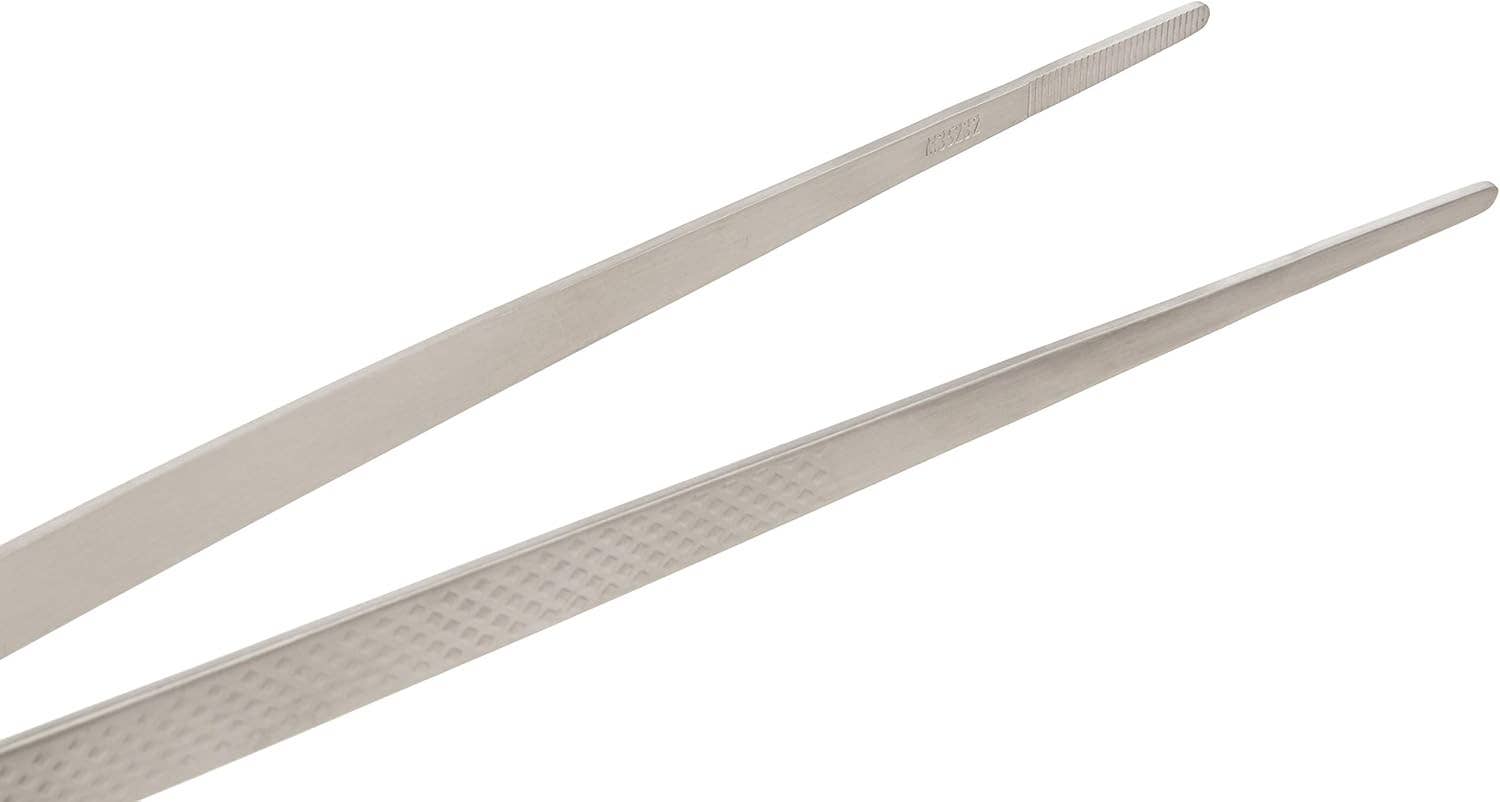 Barfly Mixology Gear & Mercer Culinary - Wholesale Kitchen Tong - 18-8 SS Precision Plus Chef Plating Tong, Straight 11 3/4"2
