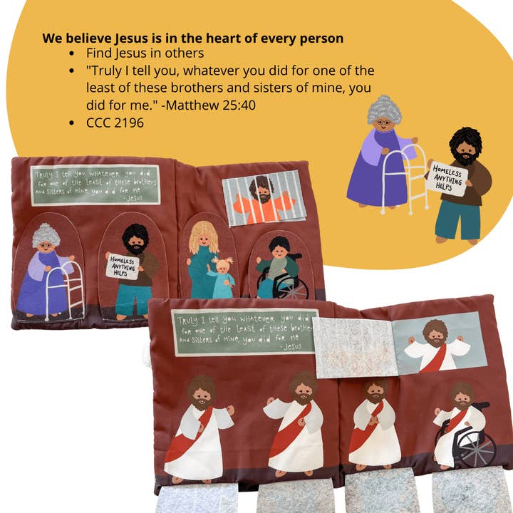 The Little Rose Shop - Wholesale Baby & Toddler Book (0-2) - Where is Jesus Mass Quiet Book6