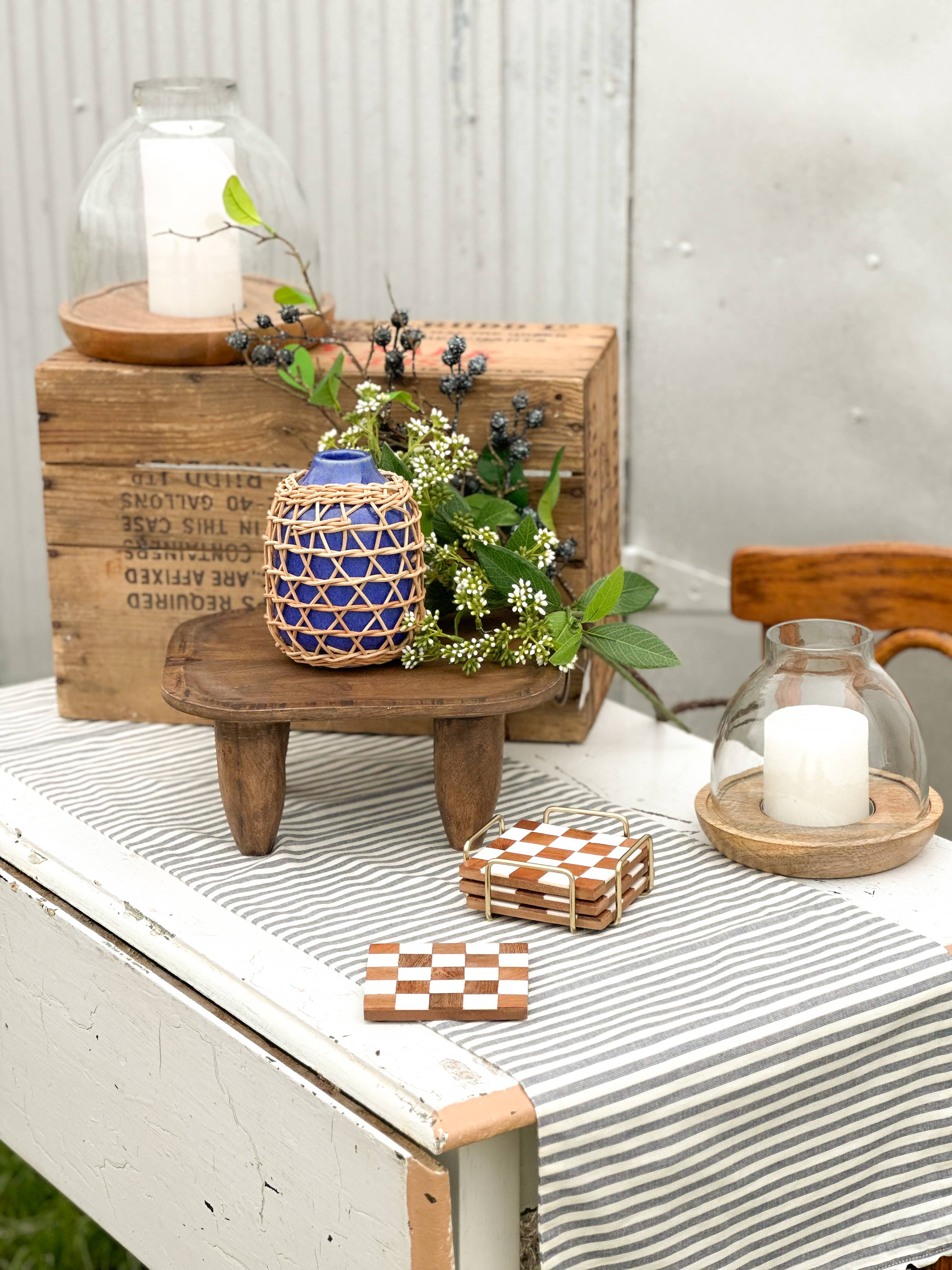 Made Market Co. – Engroshandel Bordskånere – Ternede træbrikker med holder8