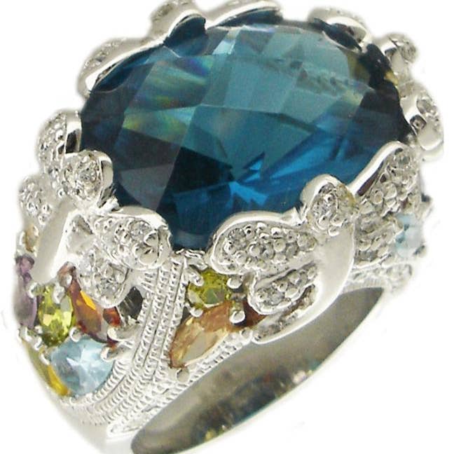 Ovale Cz's Dragon Flies 590R363 voor wholesale door Zirconmania Wholesale Fashion Jewelry