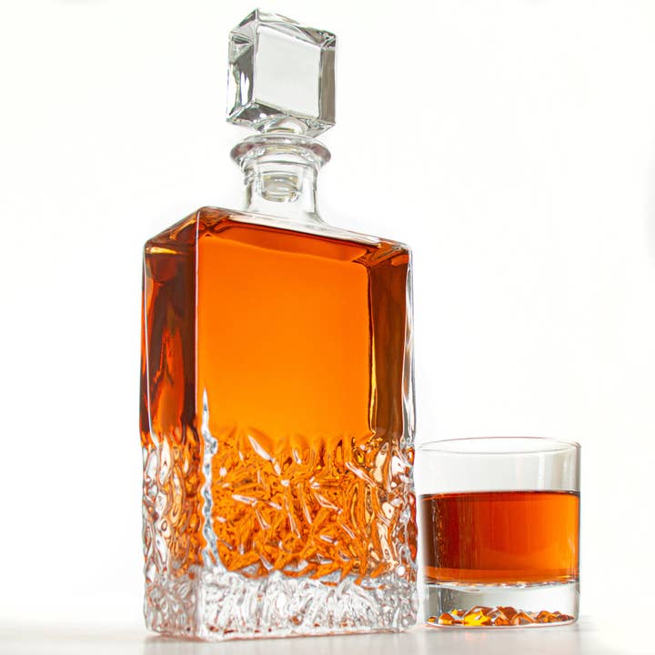 MB Brands Inc - Wholesale Decanter - Add Your Logo Custom Excalibur Decanter Set With Dark Brown Wood Gift Box8