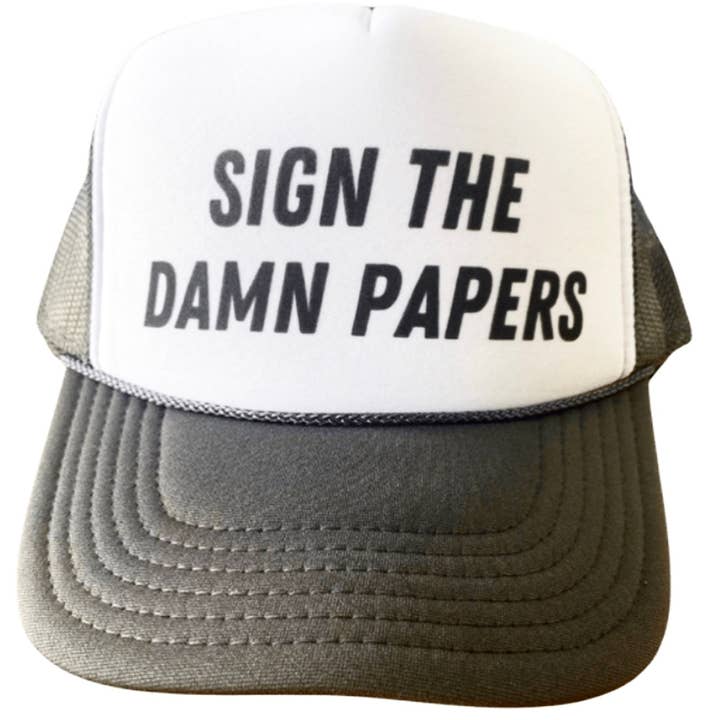 Assine os Malditas Papers Chapéu de Caminhoneiro por atacado de Inappropriate Trucker Hats