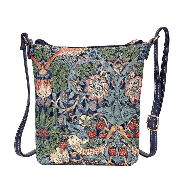 SignareArt - Wholesale Crossbody Bag - Women's - William Morris Strawberry Thief Blue Women's Crossbody Bag