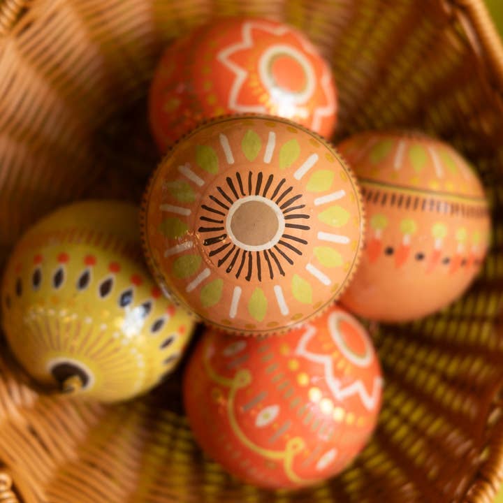 East End Press – wholesale Ornament set – UK/EU: Yuletide Gold Bauble Bag - Set of Three3