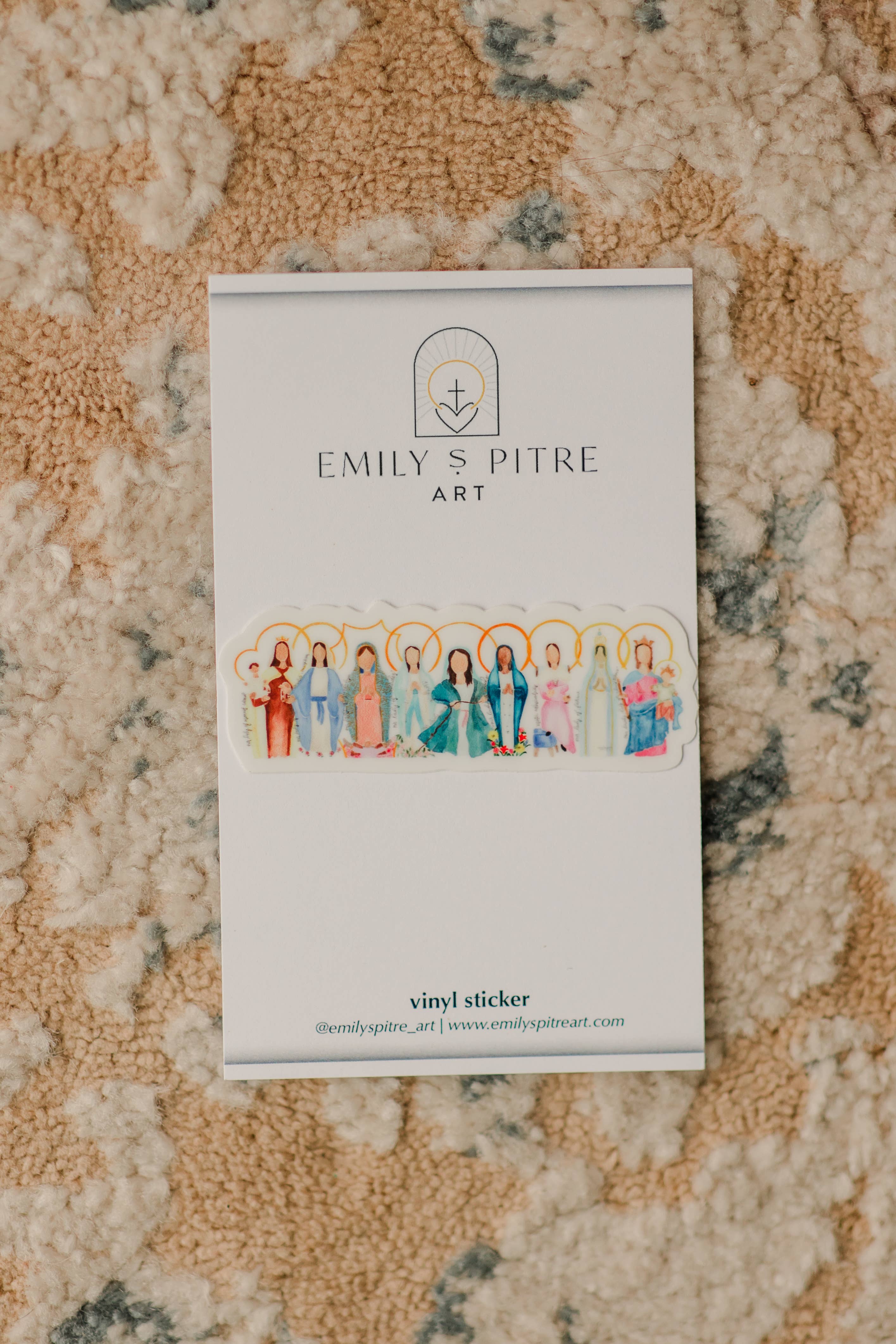 Emily S Pitre Art - Wholesale Sticker - Many Marys Sticker0