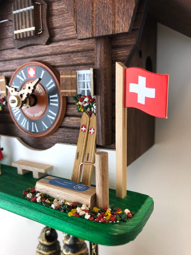 Kit-Cat Klock – Relógio de parede por atacado – Relógio Cuco Heidi Chalet Suíço3