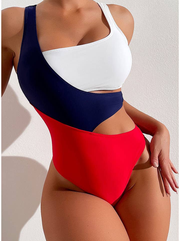 Wholesalesir - Wholesale One Piece Swimsuit - Women's - Sexy Contrasting Color One piece swimsuit