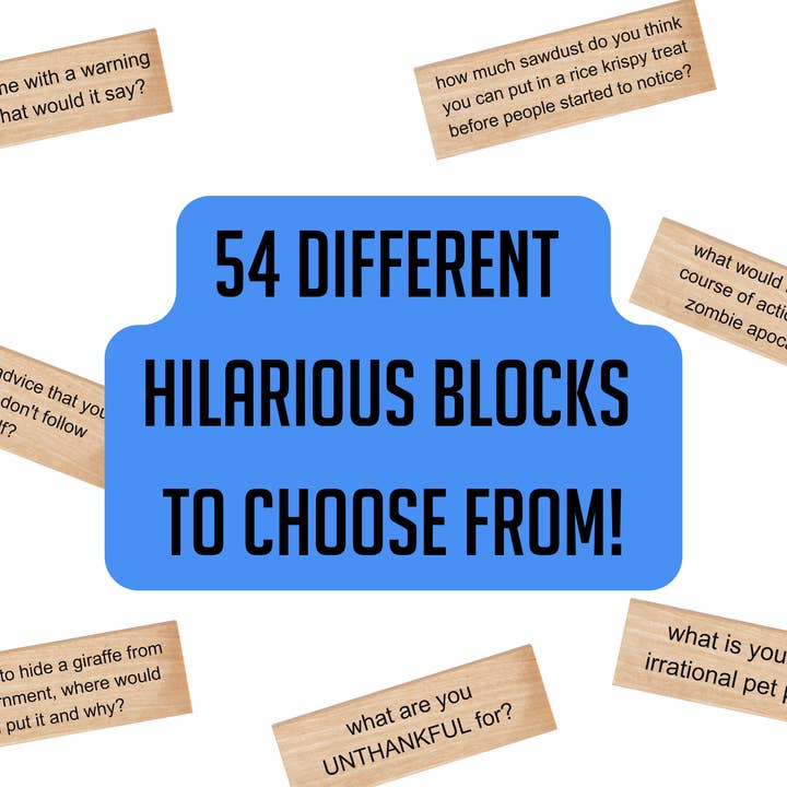 North American Weekend Association - Wholesale Stacking Game - IceBreaker Questions - Tumbling Tower Game™2