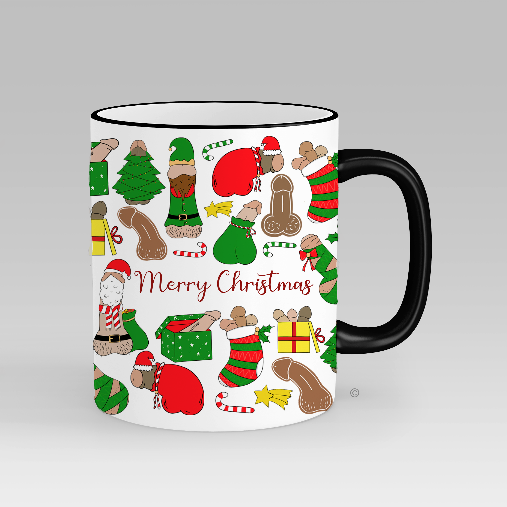 Risqué Gifts – Großhandel Kaffeebecher – Merry Dickmas Tasse3