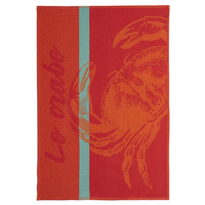 Coucke Crab Tea Towel for wholesale by The French Farm