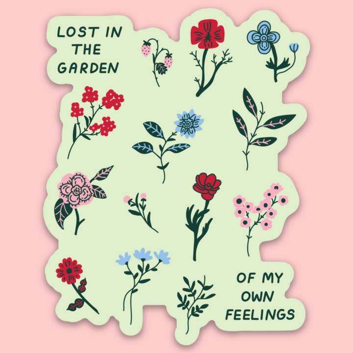 Lost in the Garden Sticker for wholesale by Tender Ghost