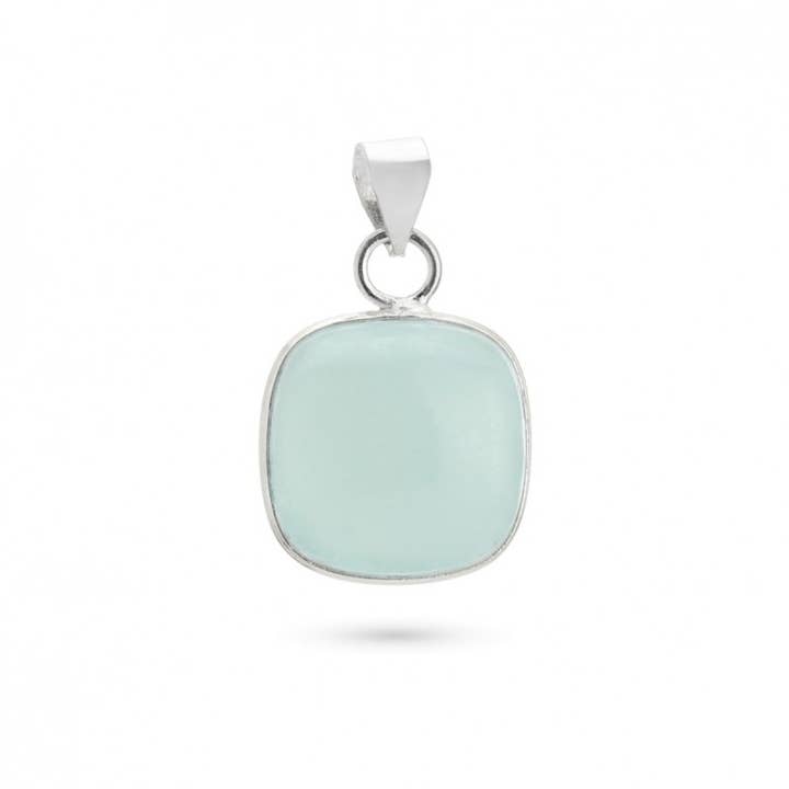UniArt - Wholesale Individual Charm/Pendant - Silver Pendant with Stone, Basic Cushion Model1