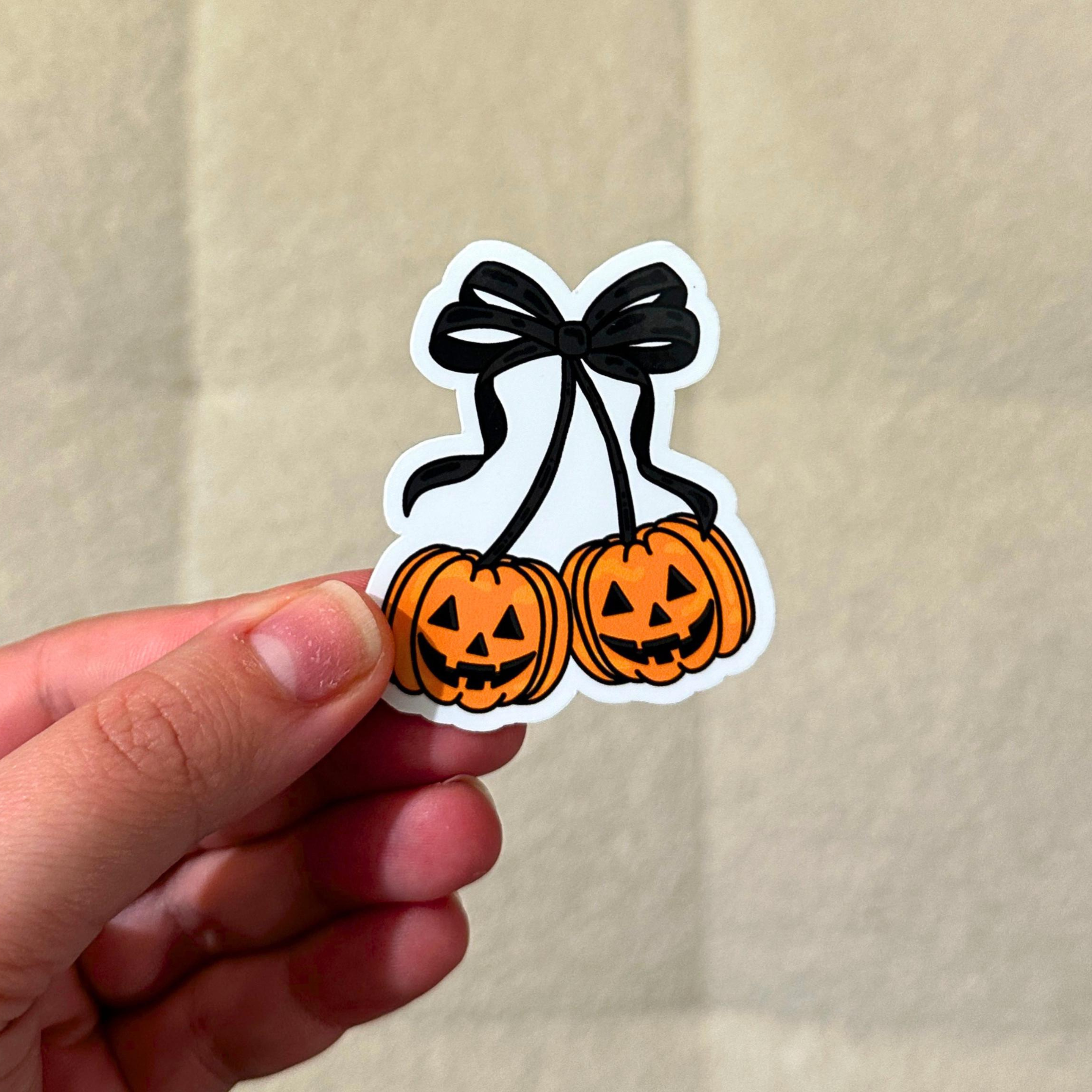 Olive Street Collective - Wholesale Sticker - Coquette Pumpkin Sticker2