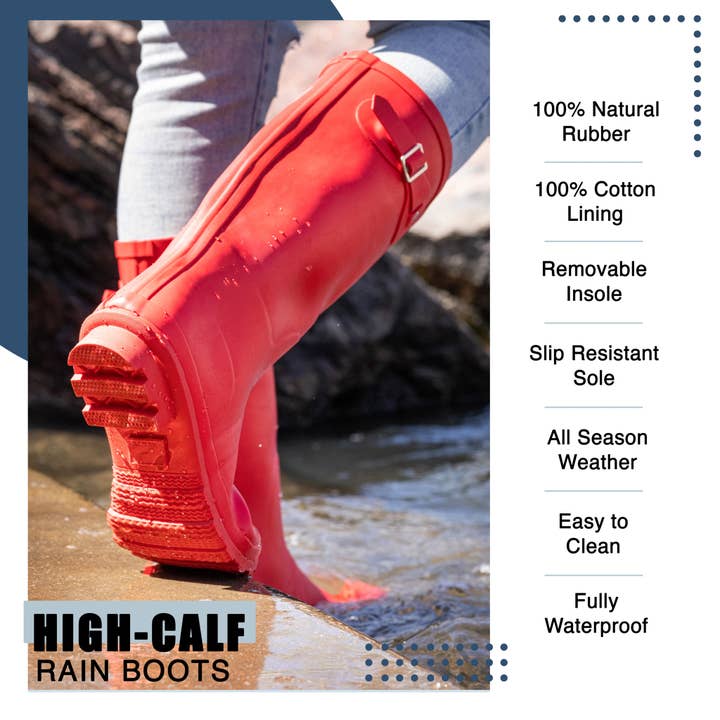 Eastern Off Price - Wholesale Rain Boots - Women's - Norty Women Hi Calf 13" Rain Boot 39211 Monet Print4