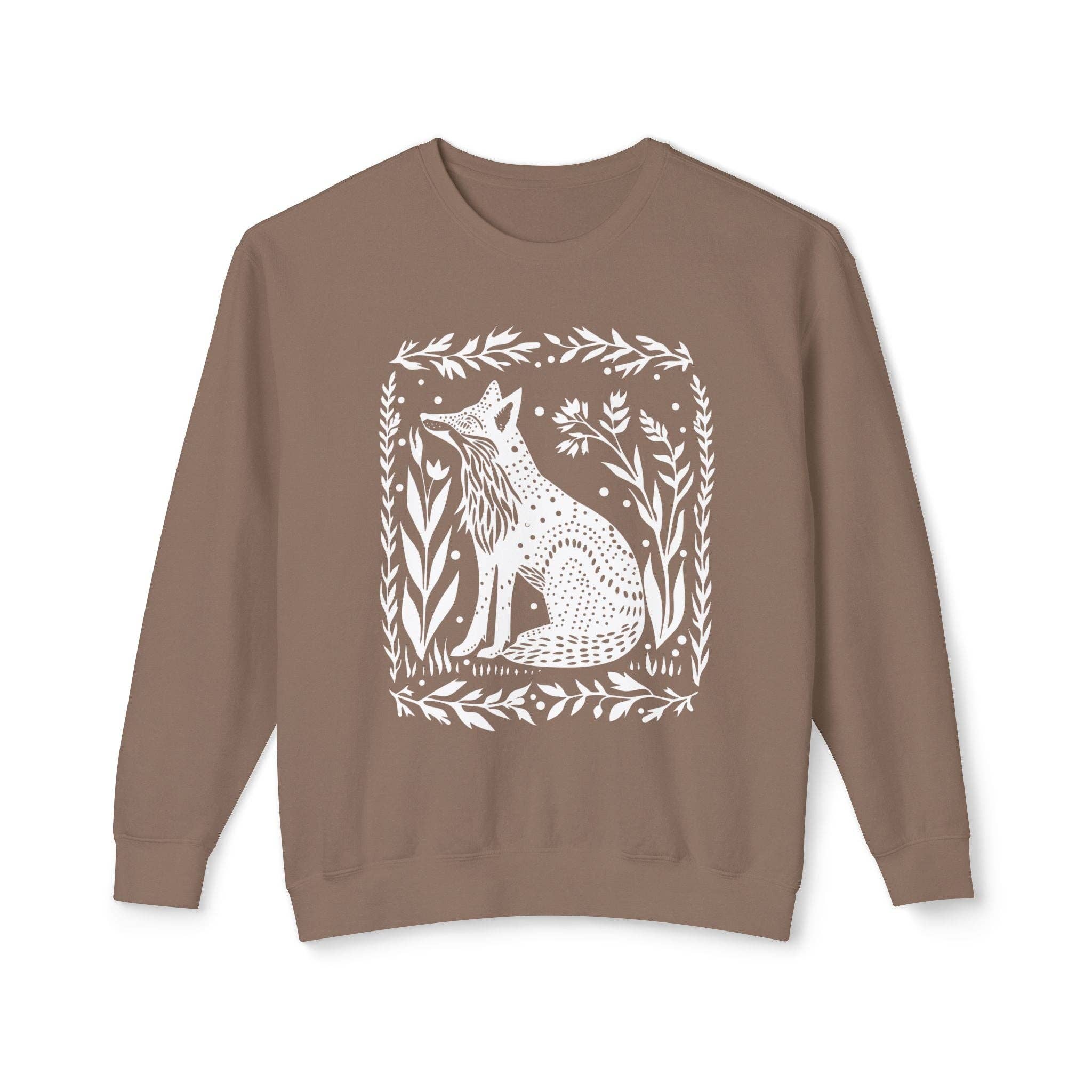 Sisterly Gifts Shop - Wholesale Graphic Sweatshirt - Unisex - Wild Woodland Fox Sweatshirt | Nature Graphic Sweatshirt3