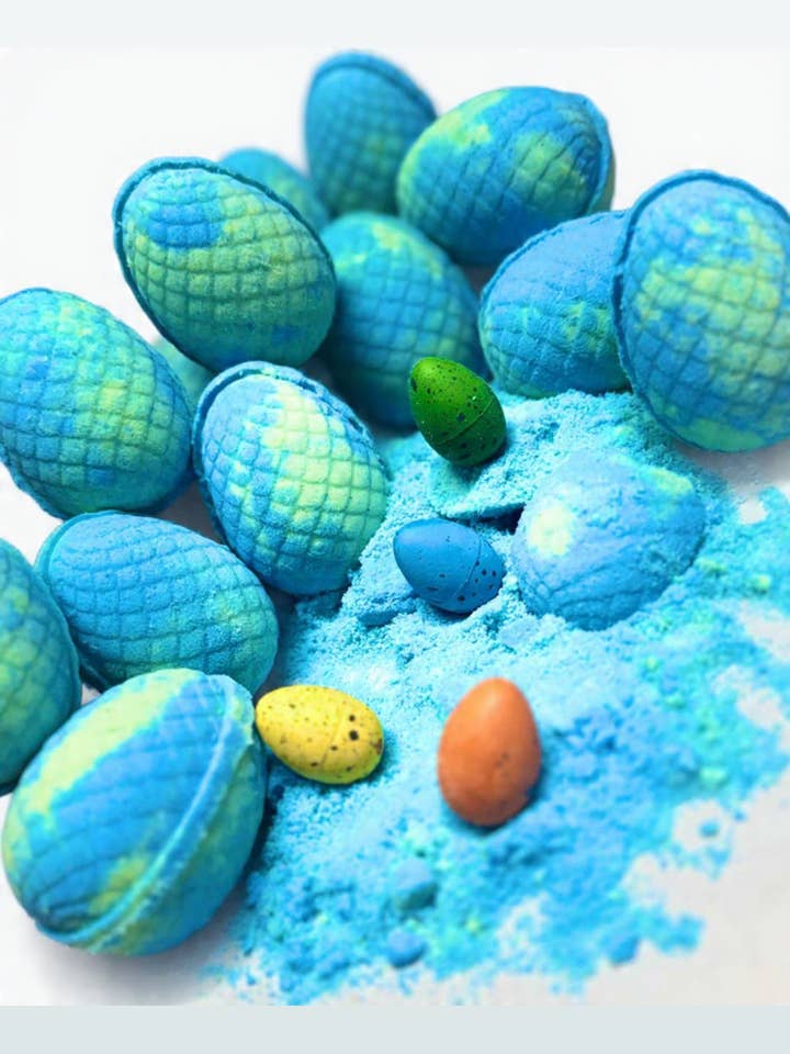 Dinosaur Egg Bath Bomb - with Toy inside for wholesale by Bombshell Beauty bath cosmetics