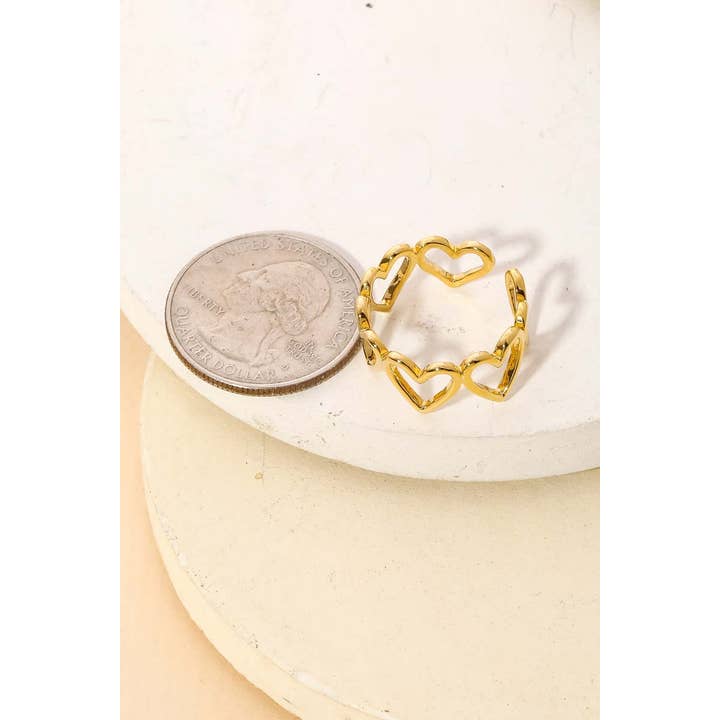 Anarchy Street - Wholesale Cocktail/Statement Ring - Open Heart Shape Fashion Ring2