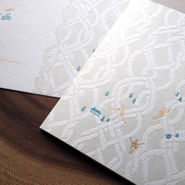 letterpress christmas card : warmth - yarn for wholesale by ditto ditto