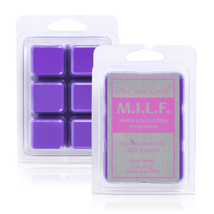 M.I.L.F. - ASSORTED SURPRISE SCENTED WAX MELTS - 1 PACK 2 OZ for wholesale by The Candle Daddy
