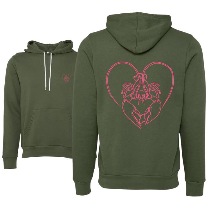 Salt and Pine Co. - Wholesale Graphic Sweatshirt - Women's - Lobster Heart of Maine