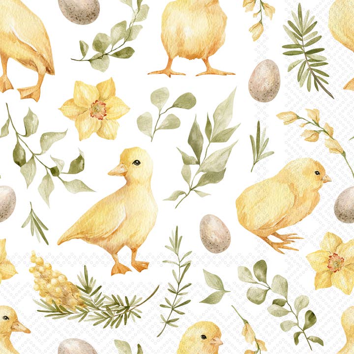 Servilletas de cóctel de papel 20 unidades Golden Chick para venta al por mayor de Boston International