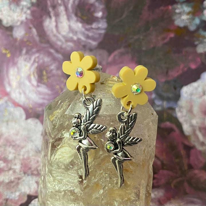 Moody Girl Accessories - Wholesale Dangle Earrings - Fairy Flower Post Earrings1