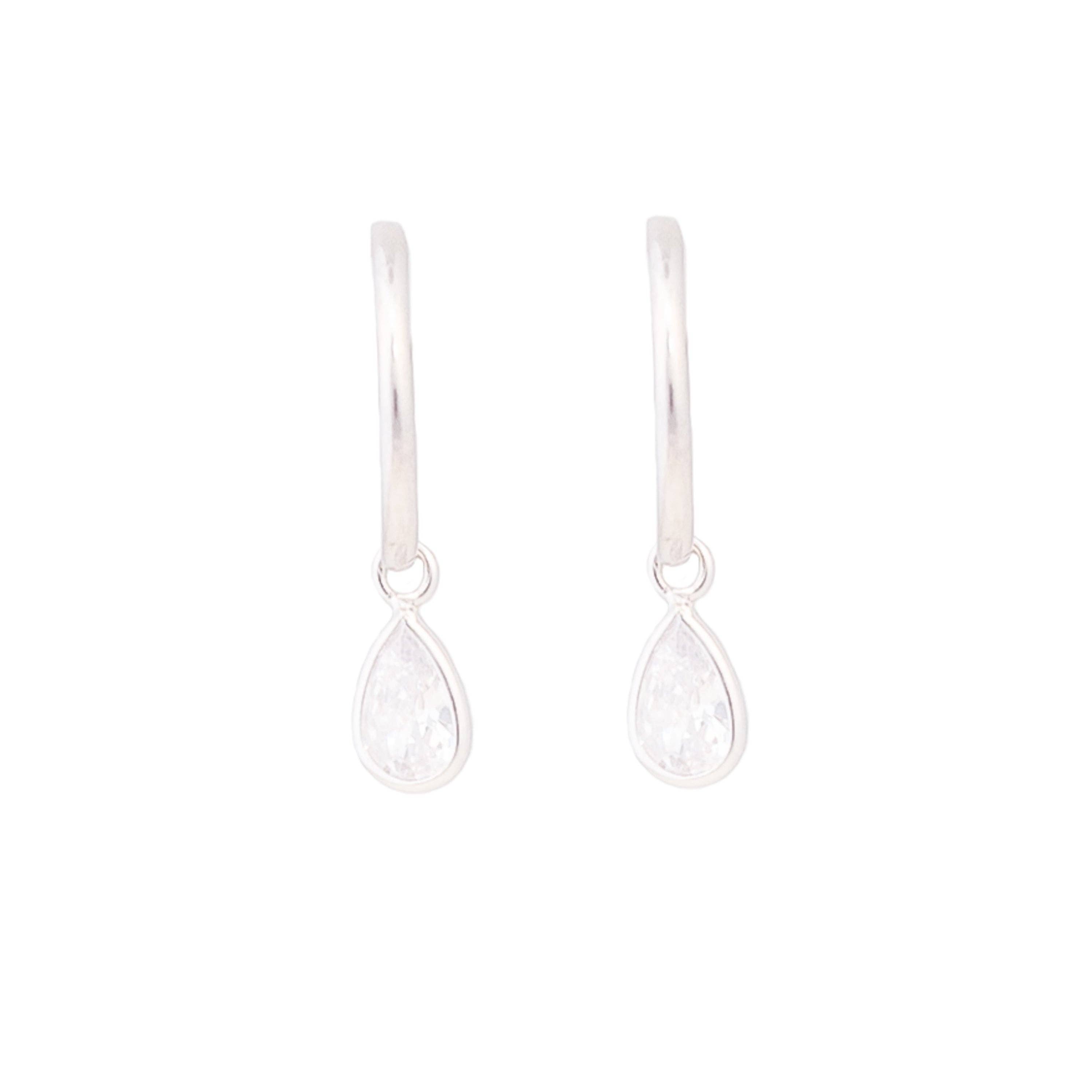 Luxenter – Brincos de argola por atacado – Pendientes Luxenter de Prata de Ley 925 com Circonita Brilhante acabada em rodio - Essencial0