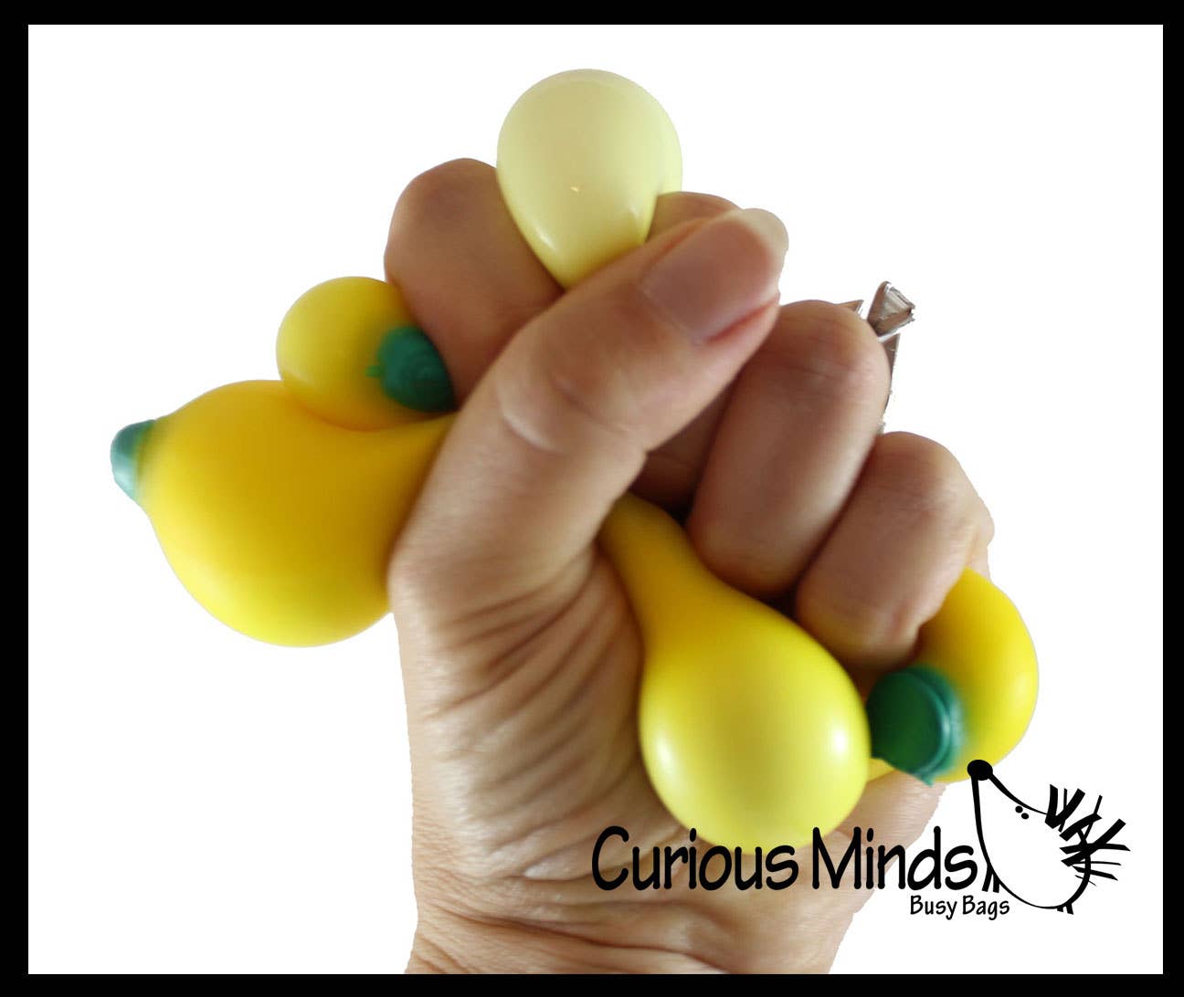 Curious Minds Toys – Brinquedo de espuma - Crianças e bebés por atacado – 1 Doh Banana Fruit Fluff Suave - Bolas de Tensão Recheadas2