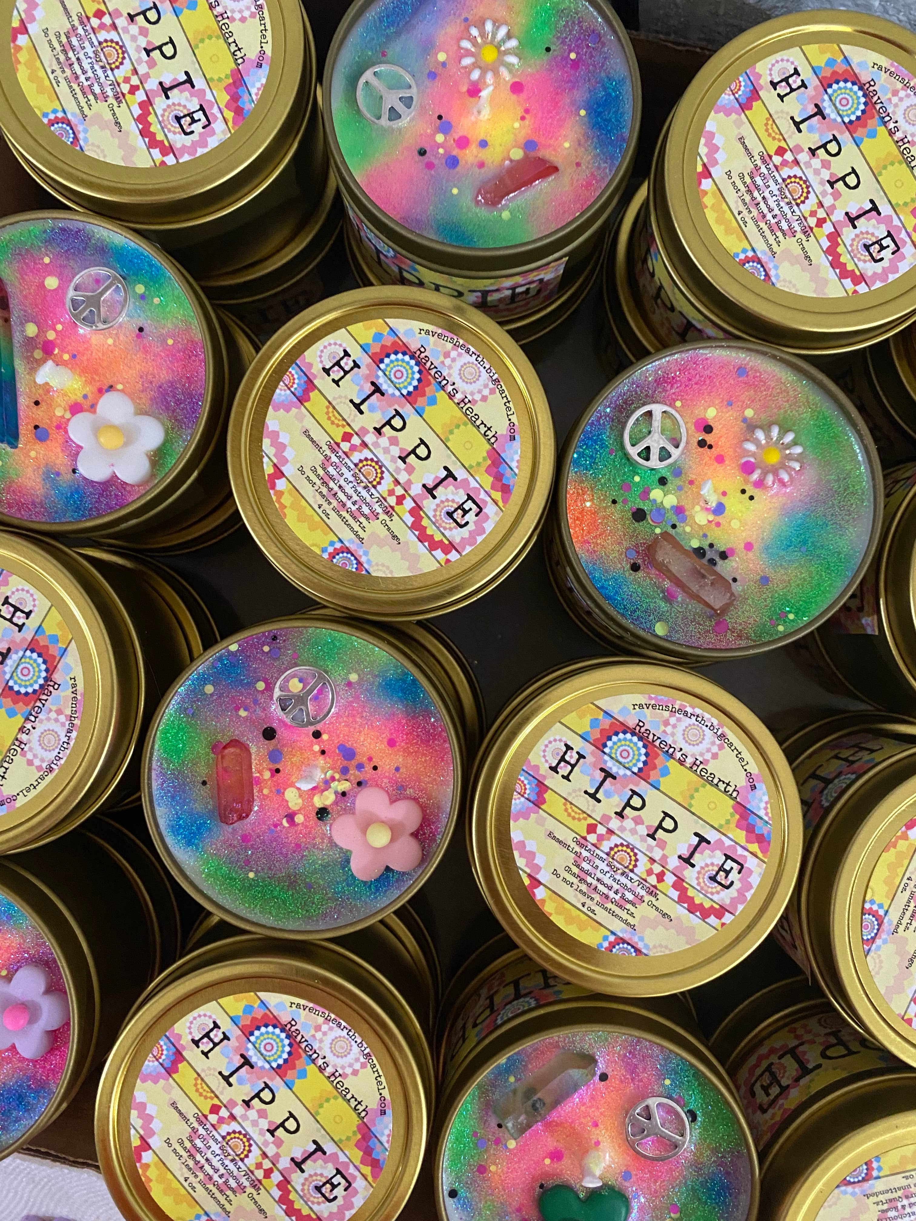 Raven’s Hearth - Wholesale Travel Candles - Hippie Candle | Patchouli, Orange & Rose | Soy | Vegan5