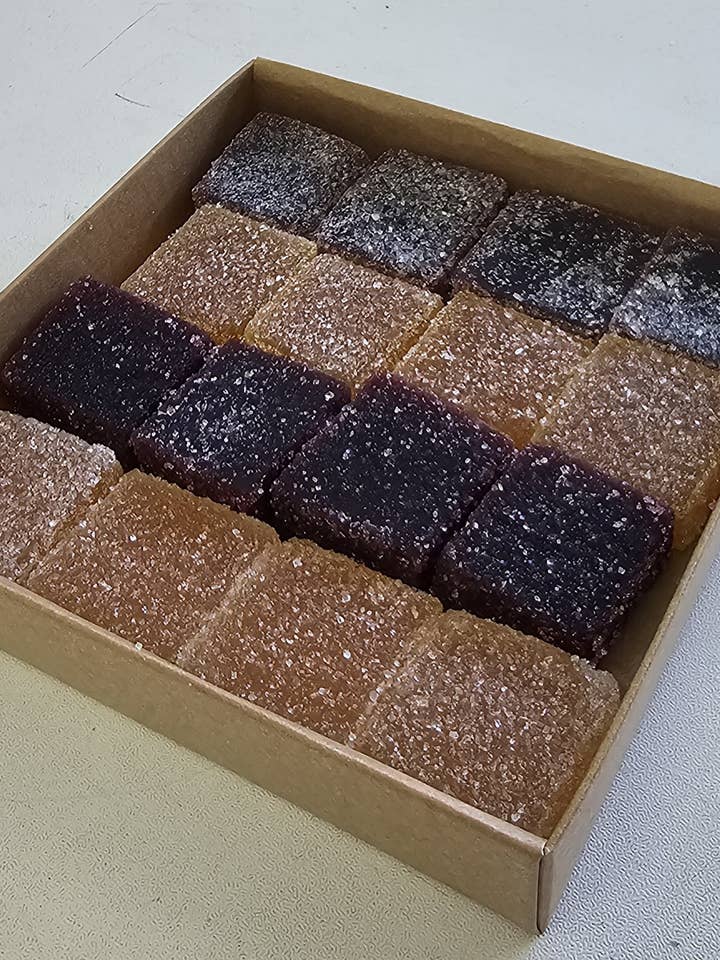 Scatole kraft Pasta di frutta - 240gr per la vendita all'ingrosso da parte di La confiserie d'antan 100%bio