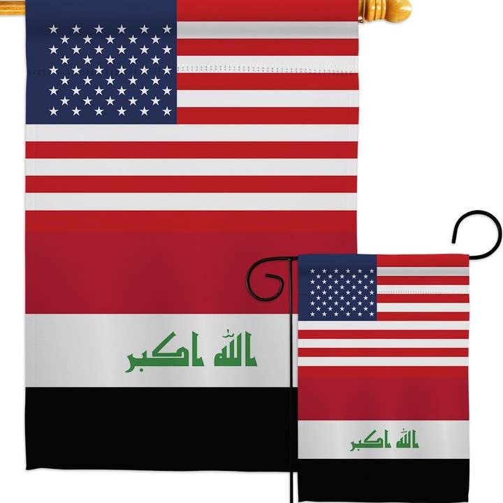 Two Group Flag Co – Großhandel Flagge – Irak-Flagge, US-Freundschaft, regionale Nationalität, USA