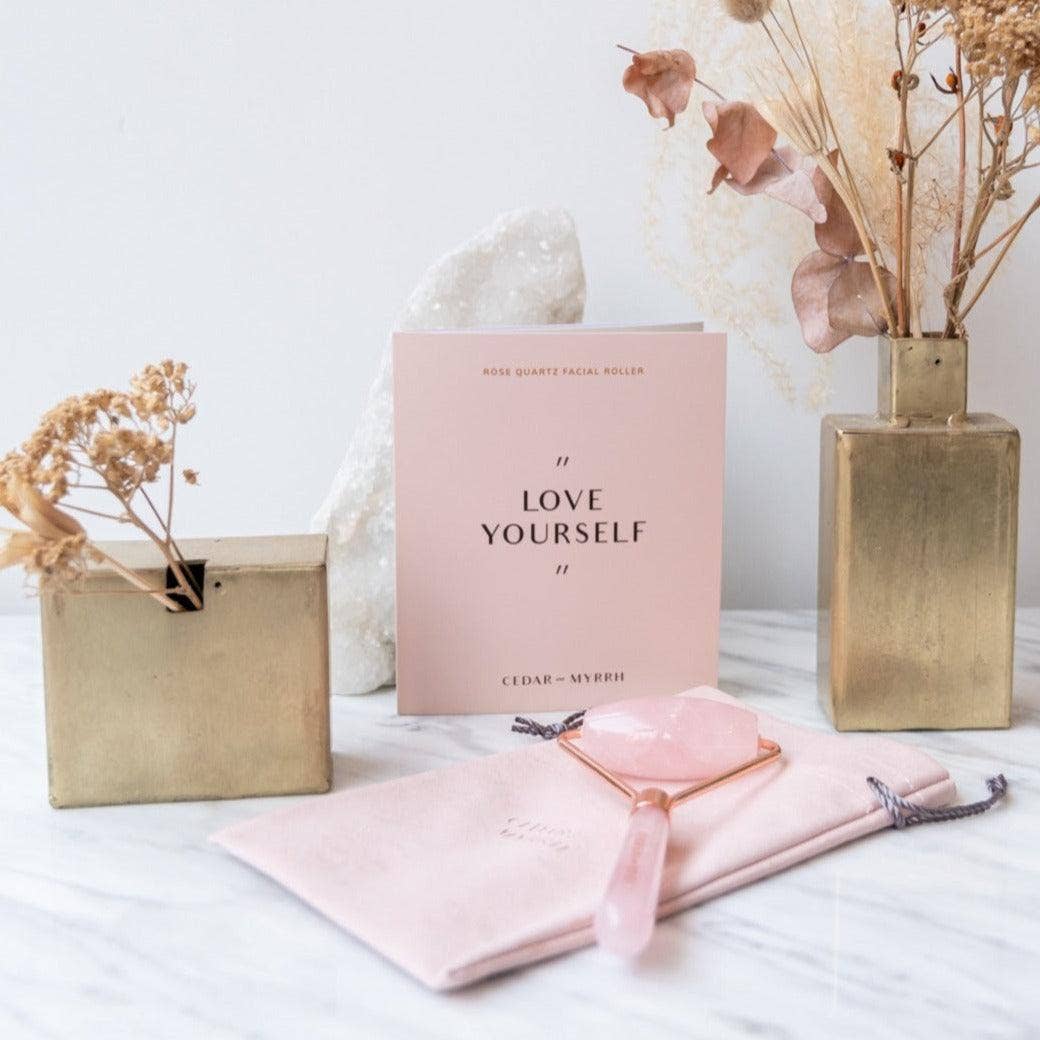 Cedar and Myrrh - Vente Rouleau beauté/visage - Rouleau Visage Quartz Rose4