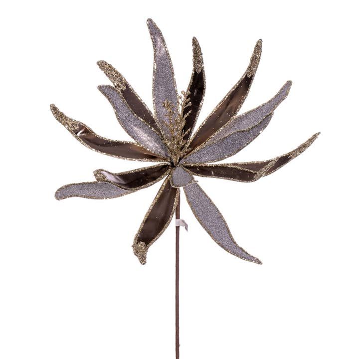 Vickerman 24" Mocha Mtllic Frstd Gltr Papyrs 2/Bag for wholesale on Faire