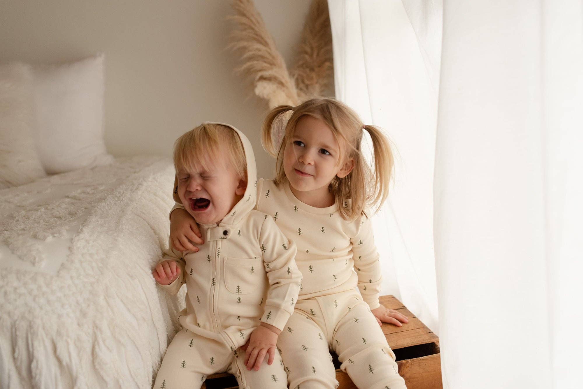 L'ovedbaby - Wholesale Sleepwear Set - Kids - Buttercream Tree | Kids' Organic PJ Set4