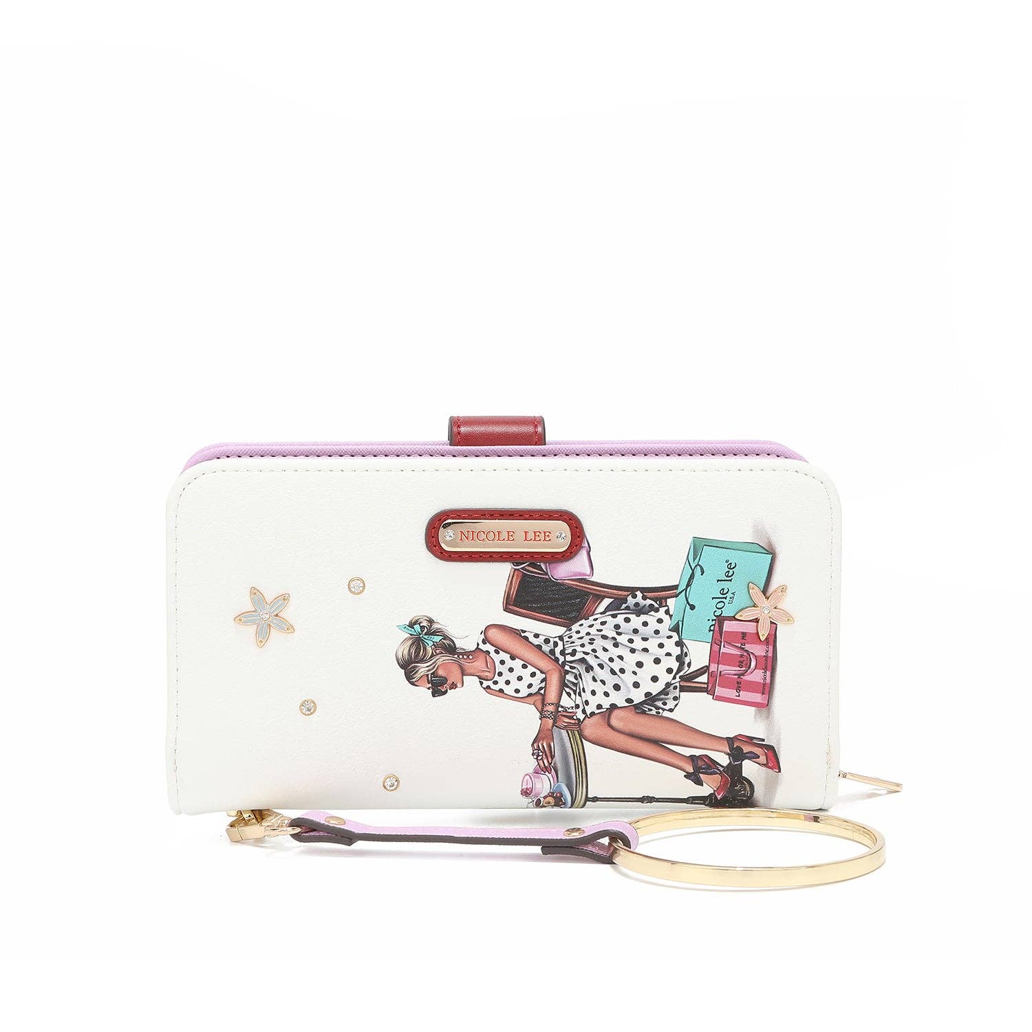 Nicole Lee – Carteira - Mulher por atacado – CARTERA IMPRESA MODA CON CREMALLERA80