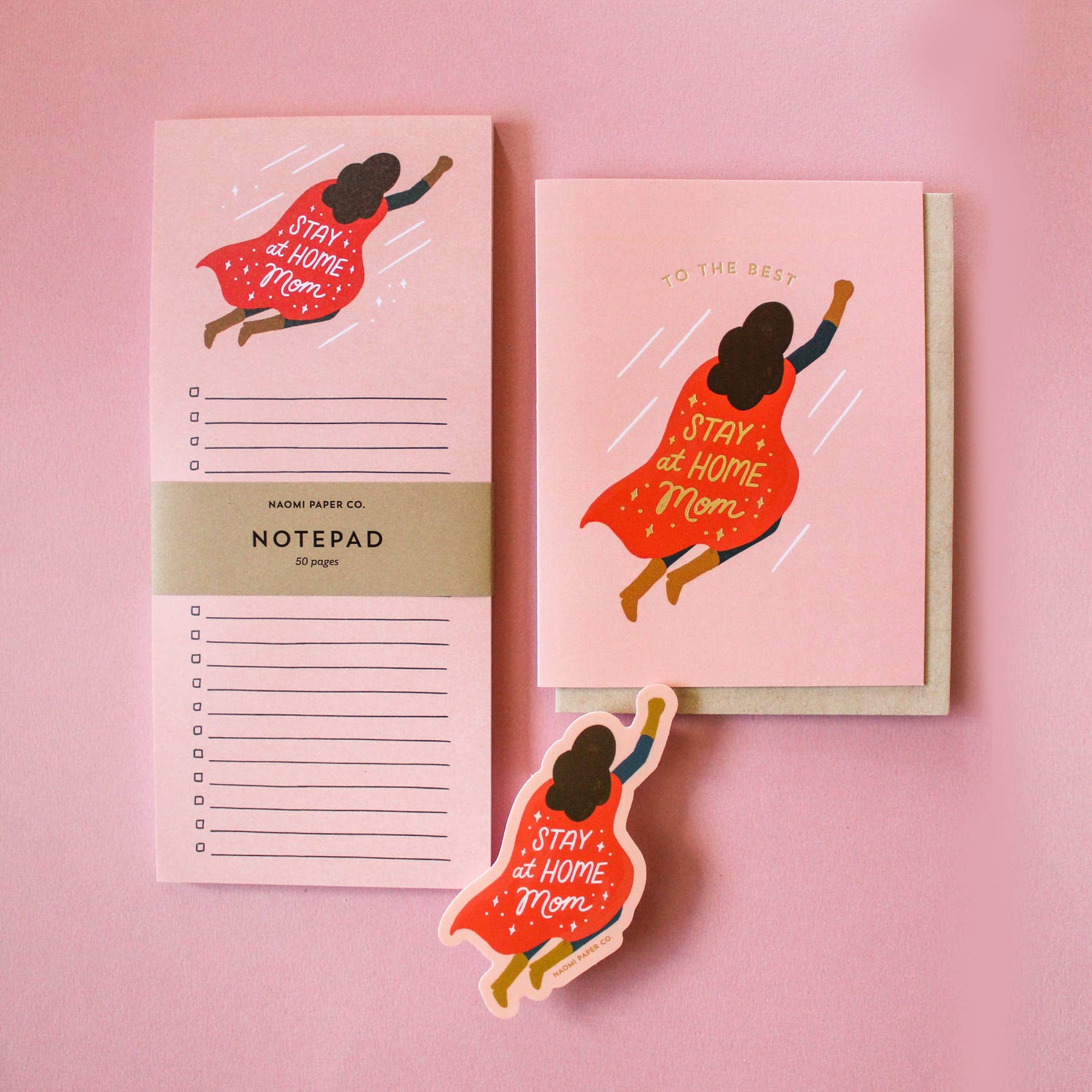 Naomi Paper Co. – Großhandel Muttertagskarten – Bleiben Sie zu Hause Mom Card2