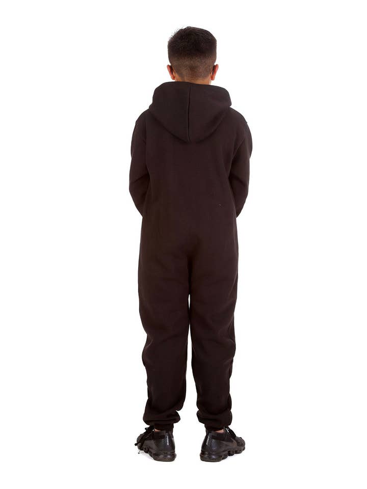 Trendy Toggs Kids Black Zip Up Onesie for wholesale on Faire